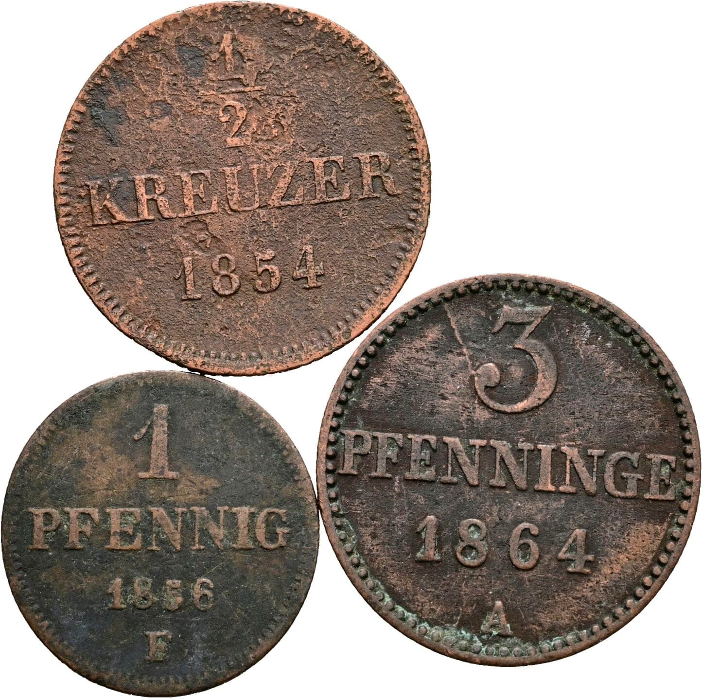 Lot 3 Stk. Kleinmünzen – Vorderseite