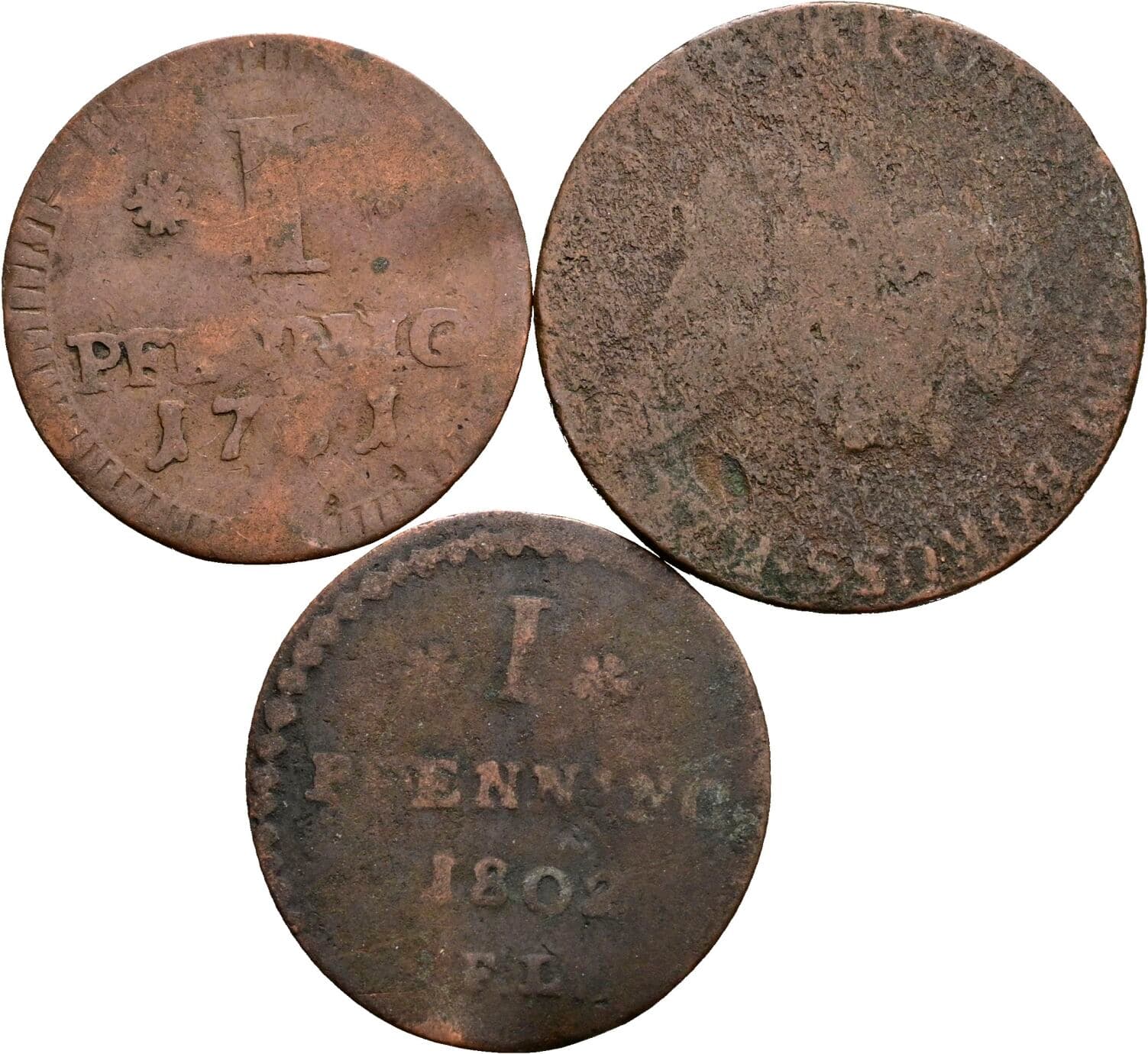 Lot 3 Stück Kleinmünzen – Vorderseite