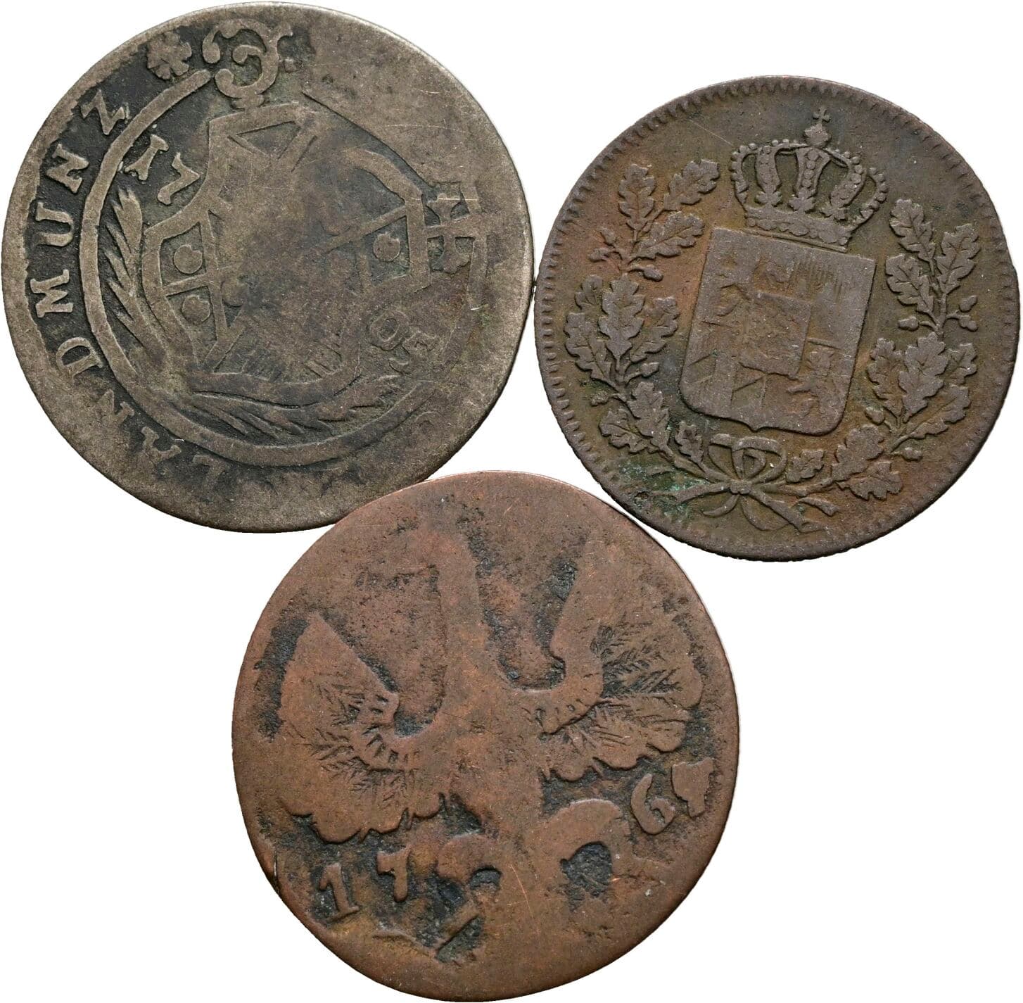 Lot 3 Stk. Kleinmünzen – Rückseite