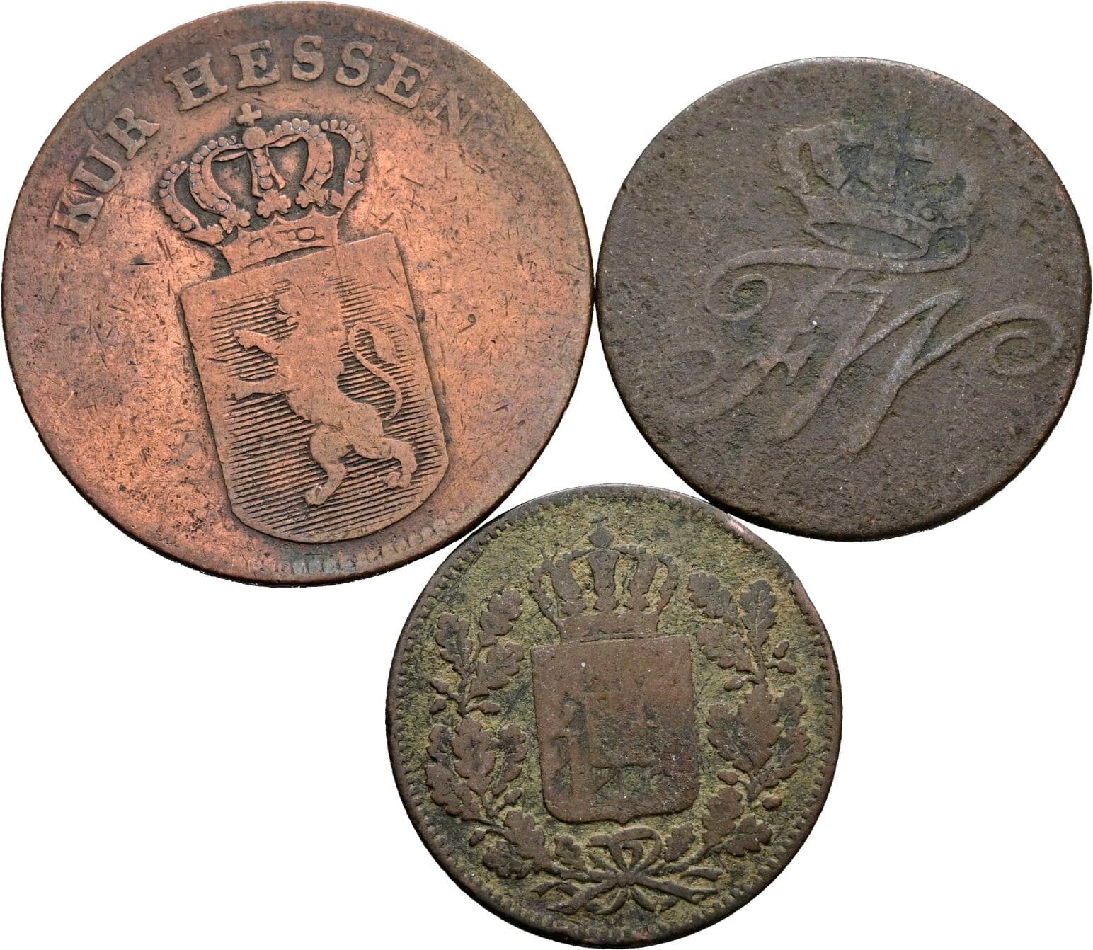Lot 3 Stück Kleinmünzen – Rückseite