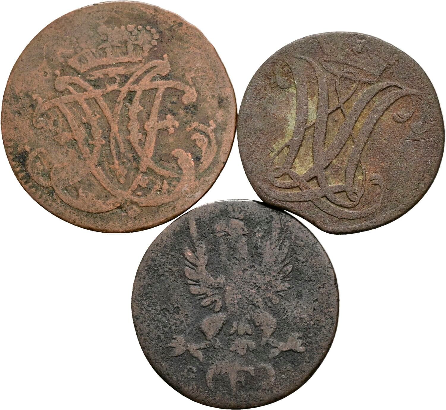 Lot 3 Stück Kleinmünzen – Rückseite