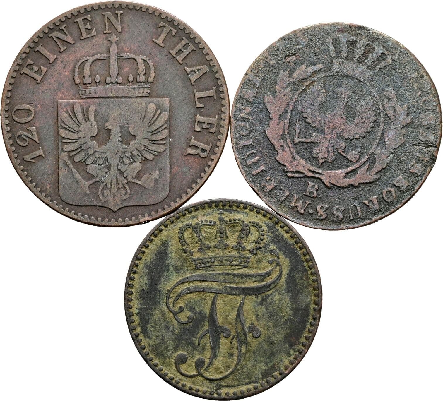 Lot 3 Stück Kleinmünzen – Rückseite