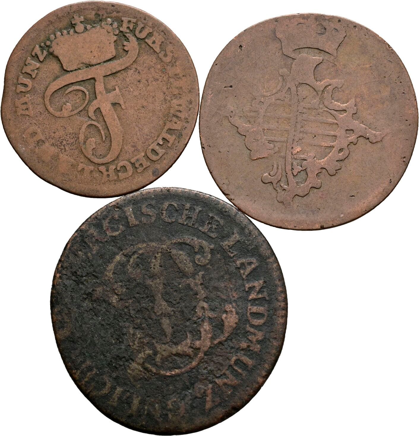 Lot 3 Stück Kleinmünzen – Rückseite