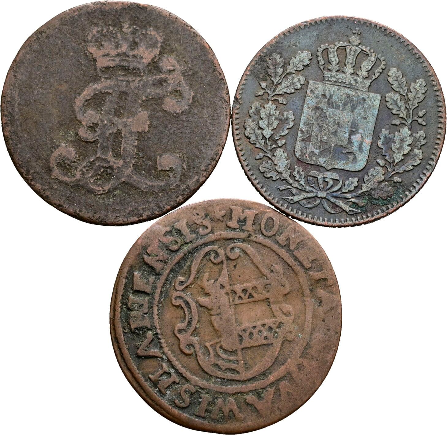 Lot 3 Stück Kleinmünzen – Rückseite