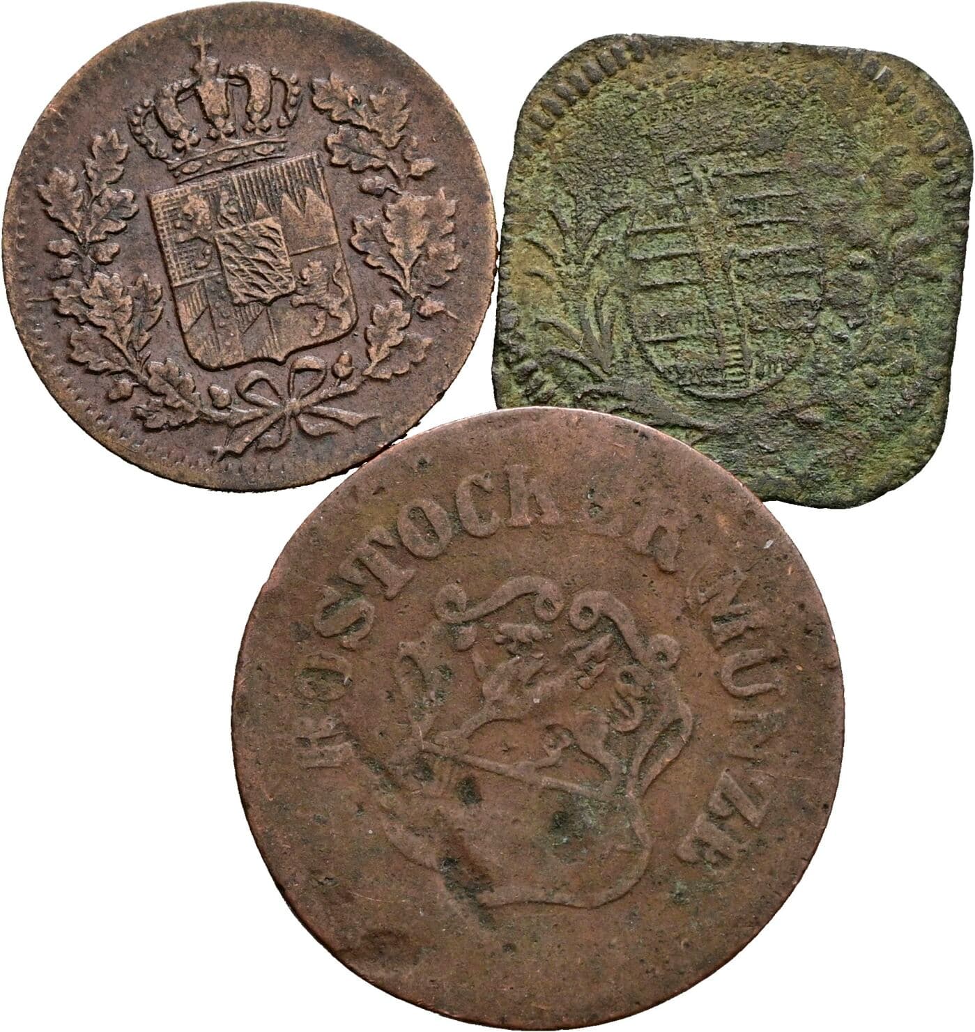 Lot 3 Stk. Kleinmünzen – Rückseite