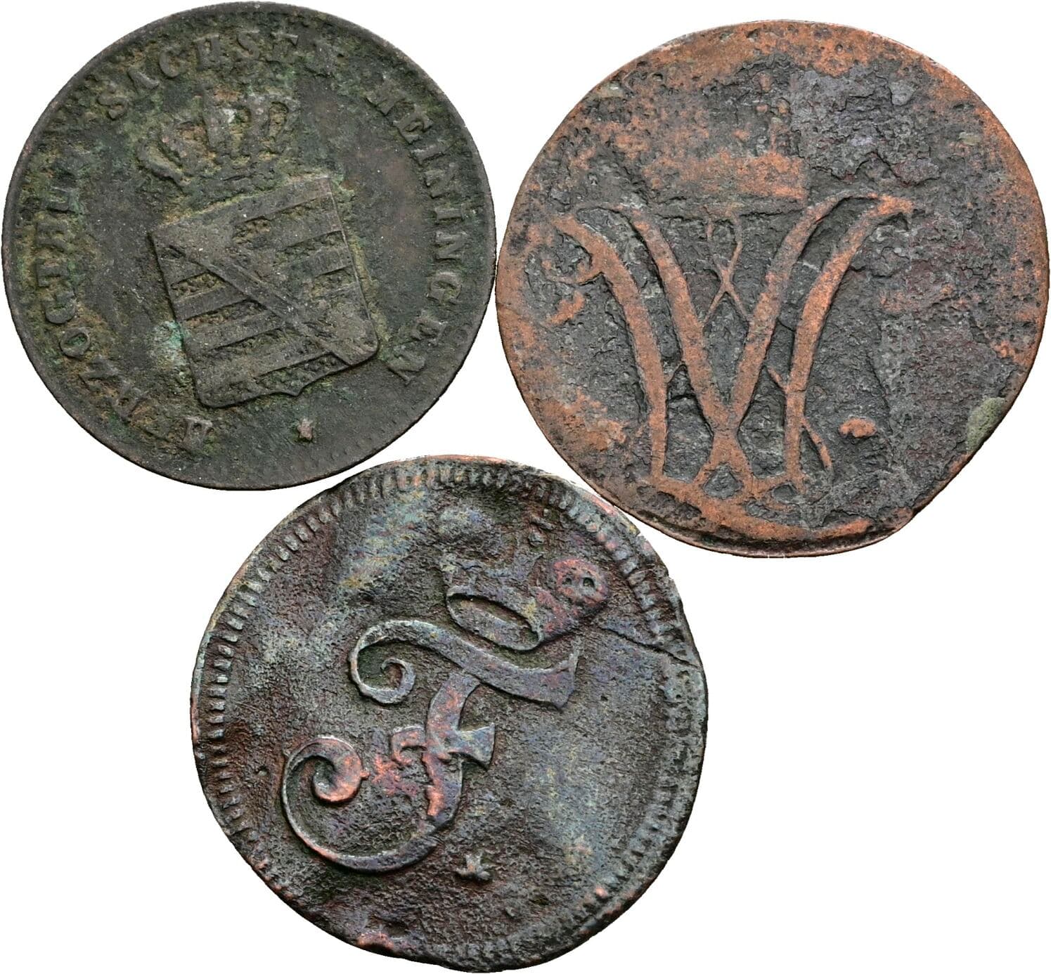Lot 3 Stk. Kleinmünzen – Rückseite