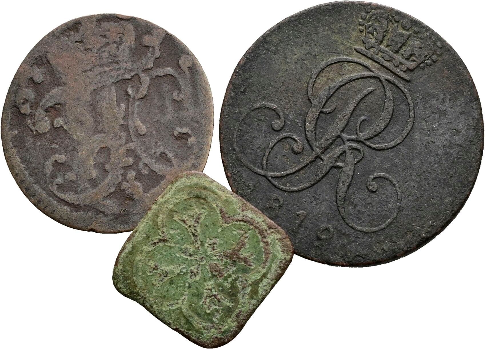 Lot 3 Stück Kleinmünzen – Rückseite