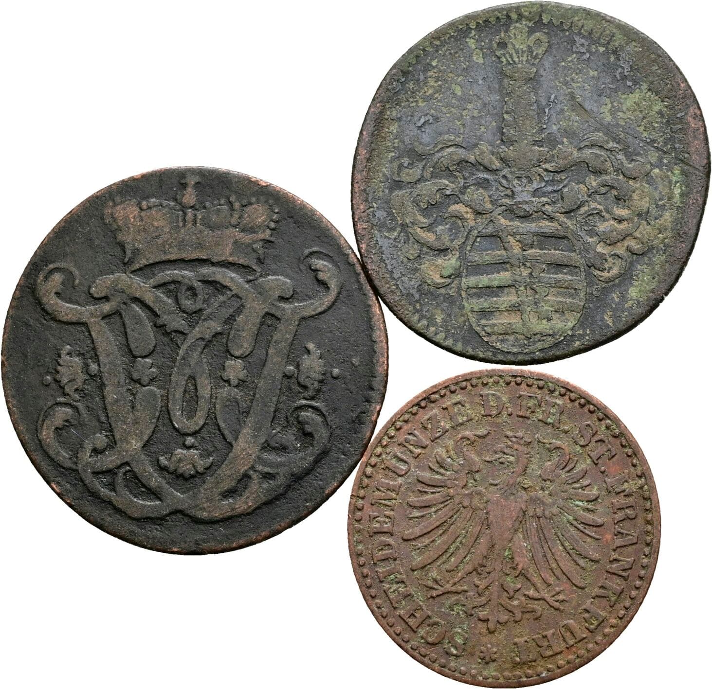 Lot 3 Stk. Kleinmünzen – Rückseite