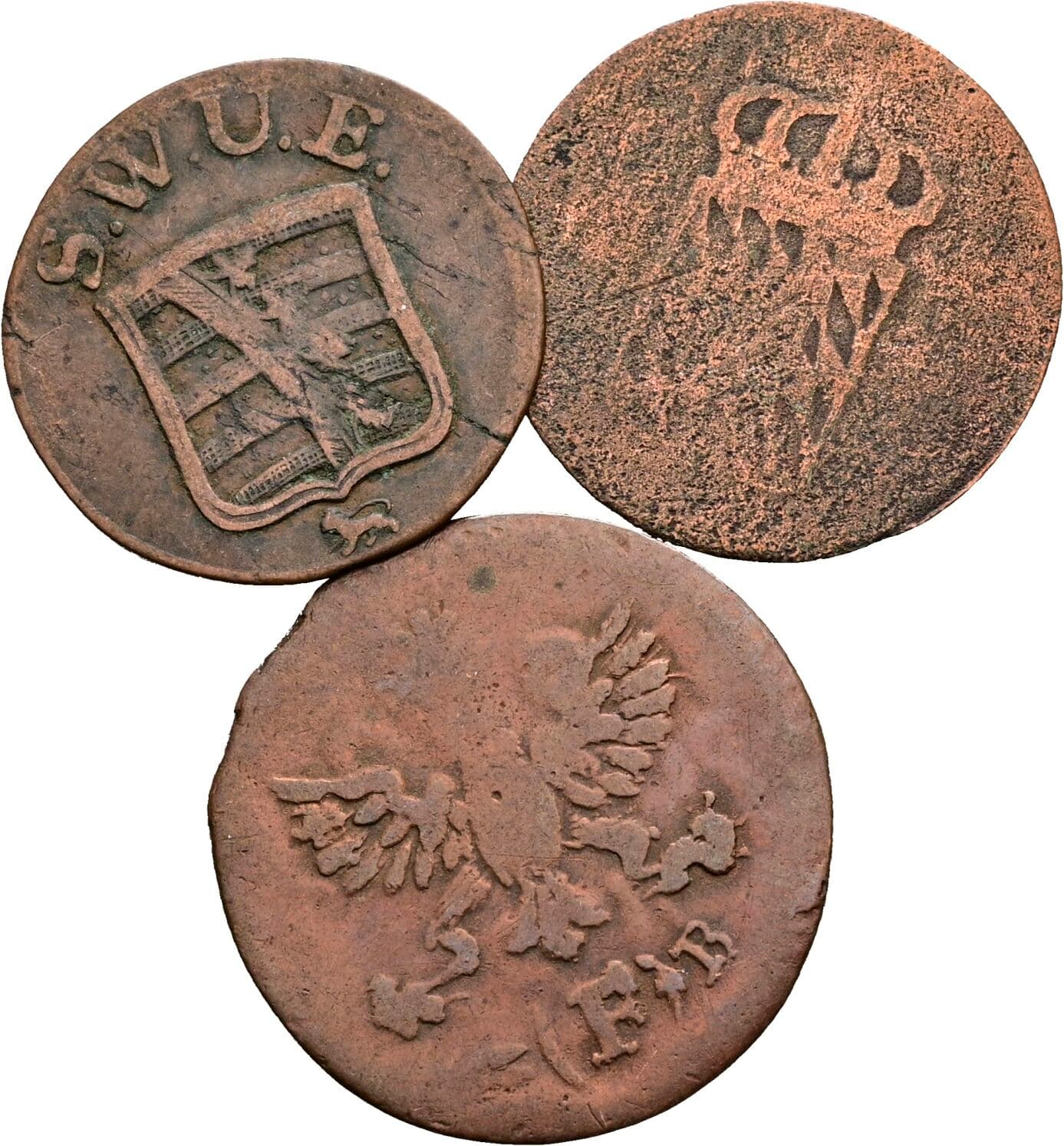 Lot 3 Stück Kleinmünzen – Rückseite