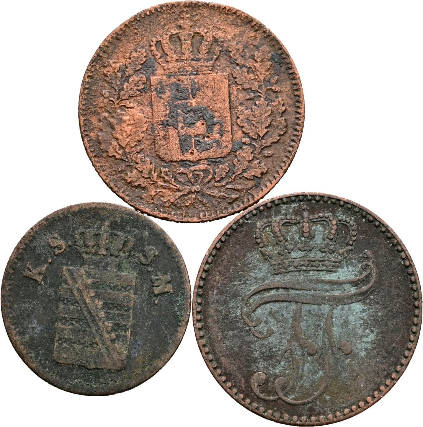 Lot 3 Stk. Kleinmünzen – Rückseite