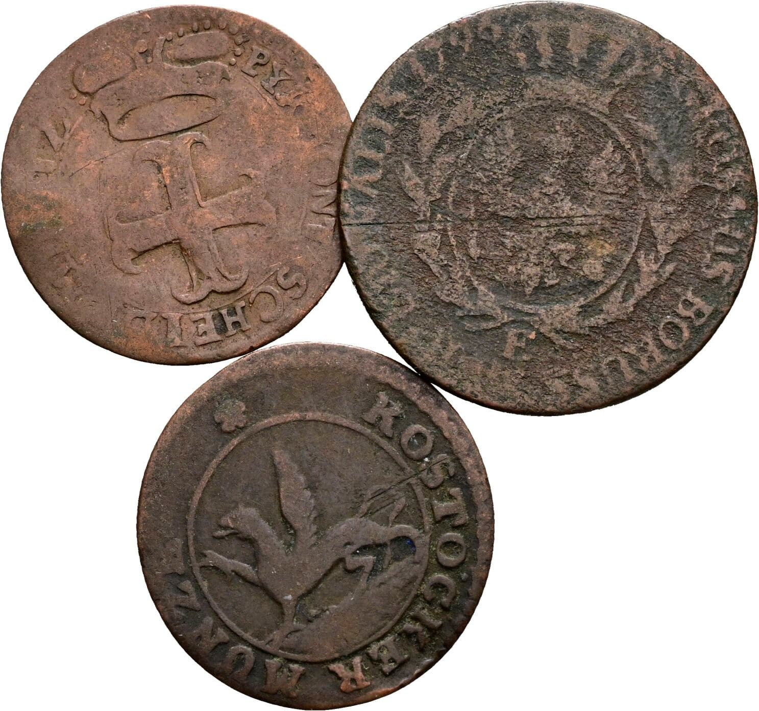 Lot 3 Stück Kleinmünzen – Rückseite