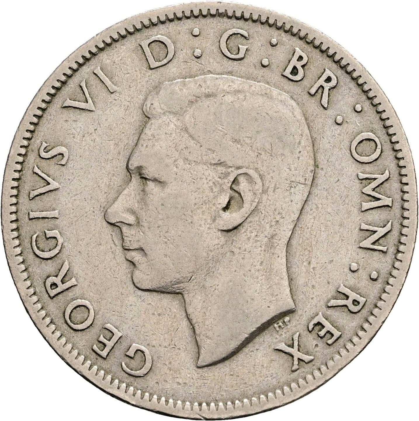 2 Shillings George VI. 1936-1952 1949 – Vorderseite