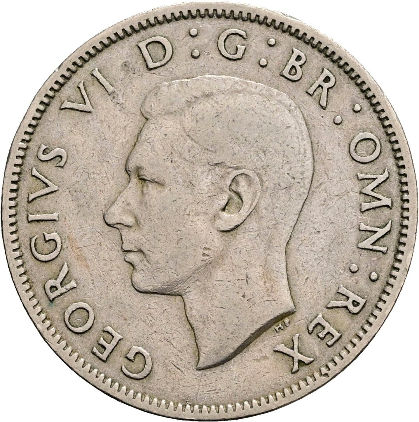2 Shillings George VI. 1936-1952 1948 – Vorderseite
