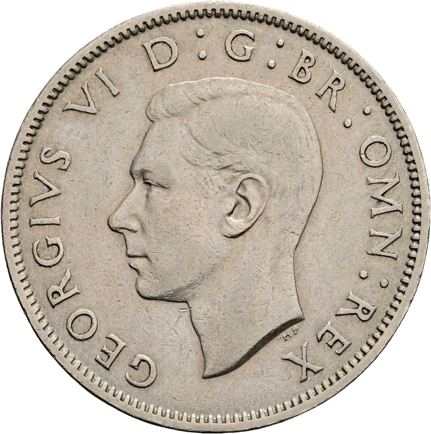 2 Shillings George VI. 1936-1952 1950 – Vorderseite