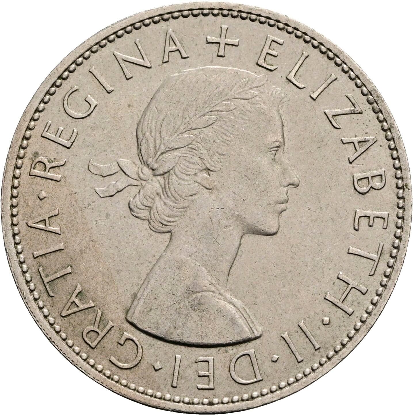 Half Crown Elisabeth II. 1952-2022 1967 – Vorderseite