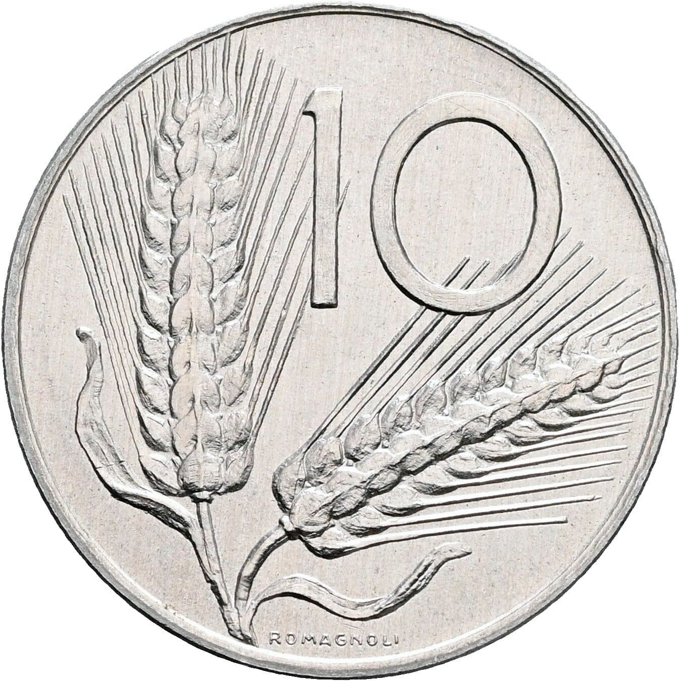 10 Lire 1976 – Vorderseite