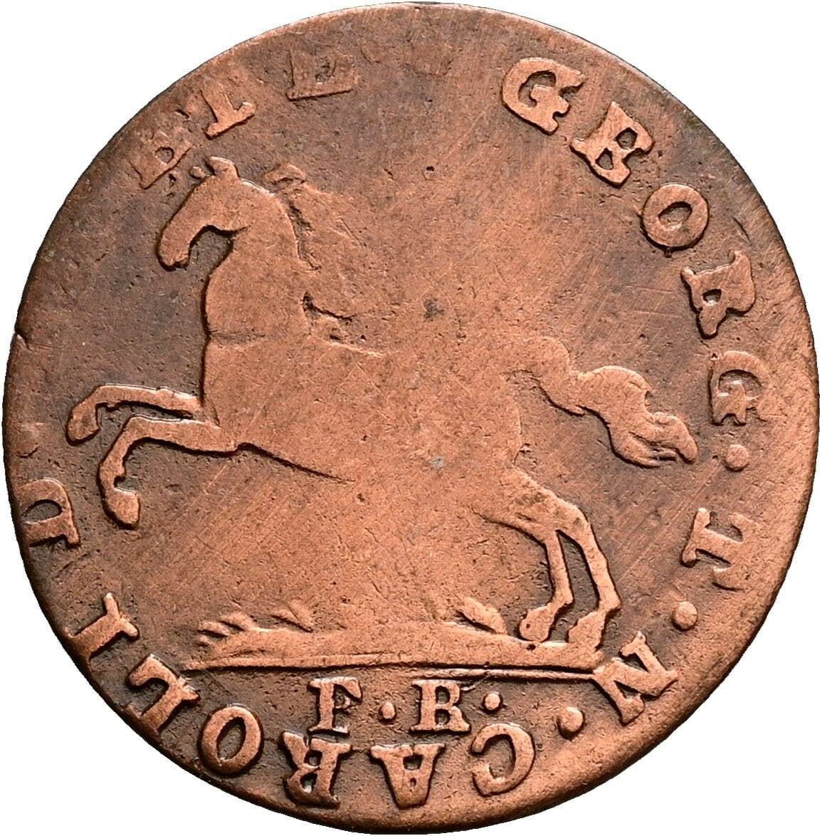 Pfennig Herzog Karl 1815-1830 1819 – Rückseite