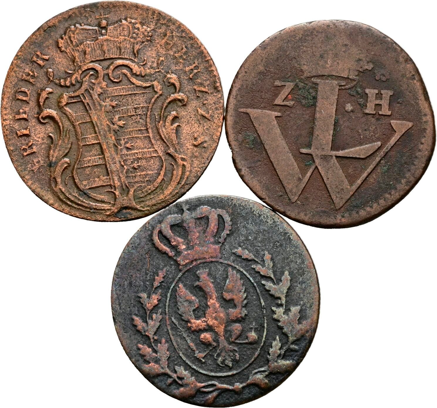 Lot 3 Stück Kleinmünzen – Rückseite