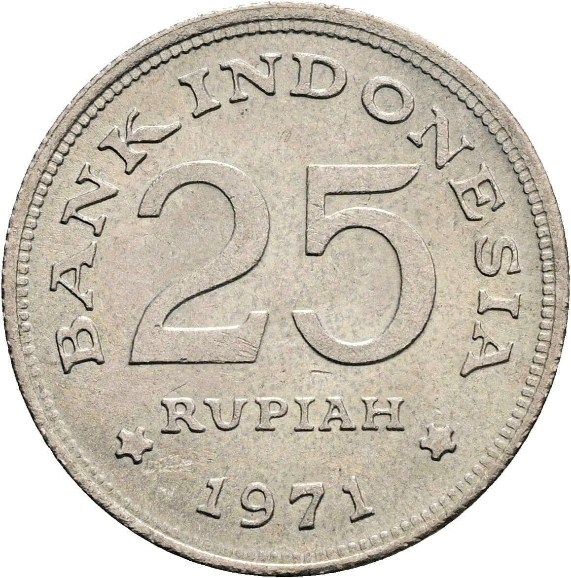 25 Rupiah 1971 – Rückseite