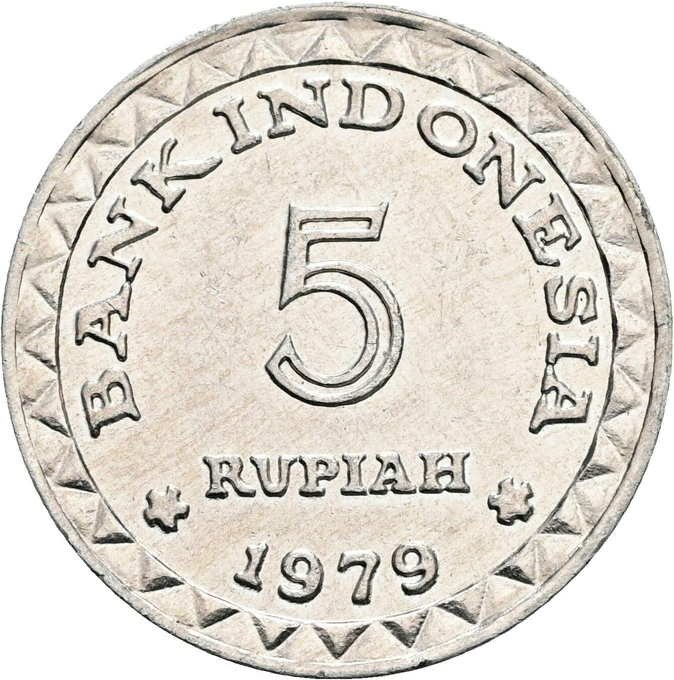 5 Rupiah 1979 – Rückseite