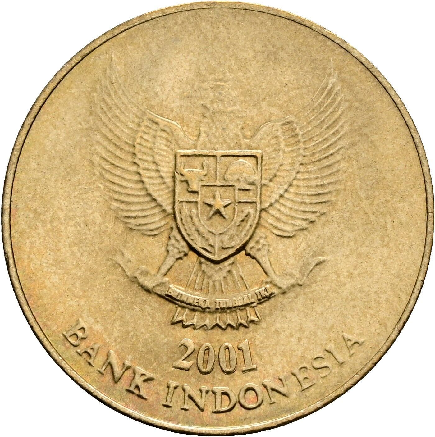 500 Rupiah 2001 – Rückseite