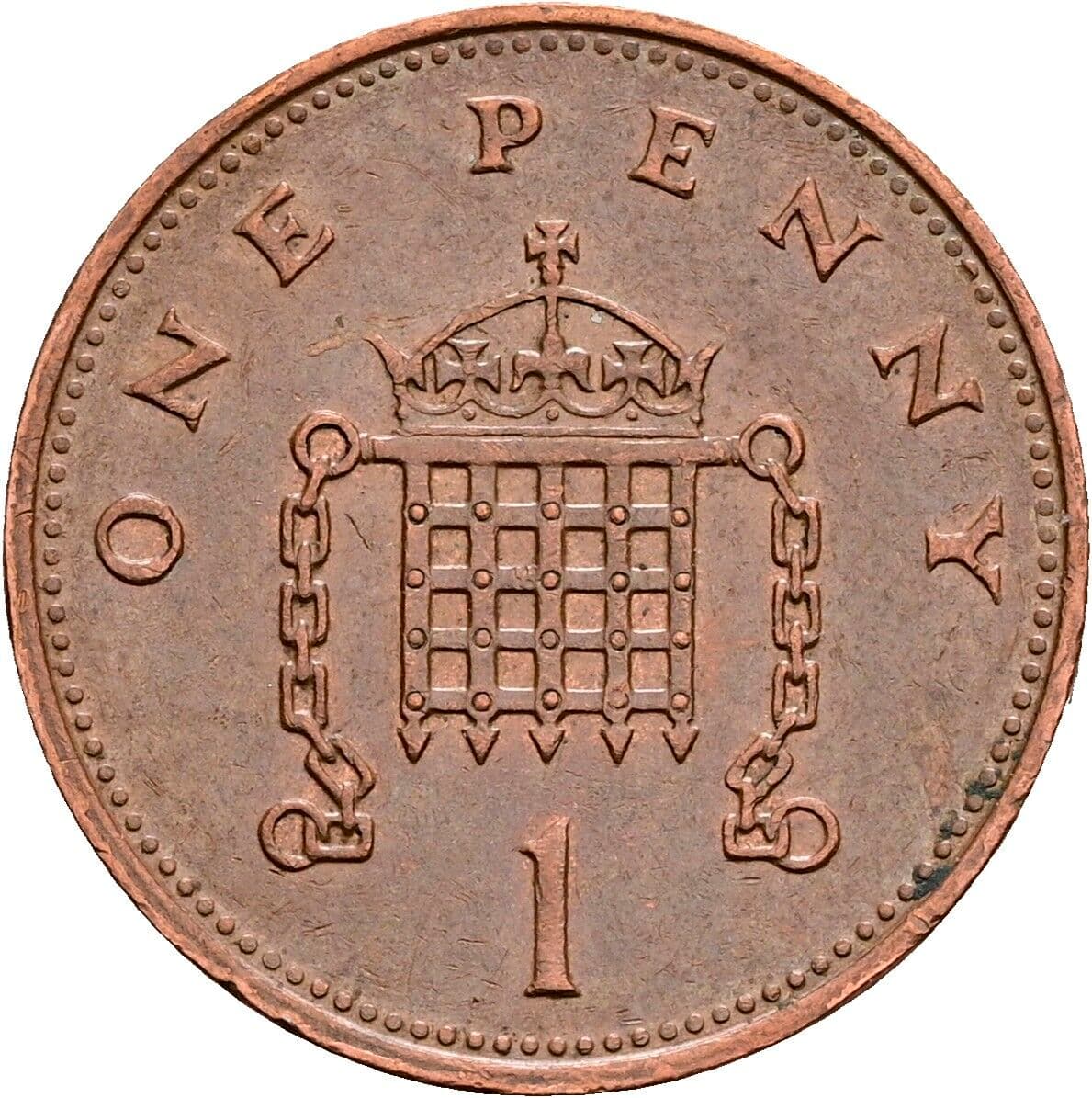 1 Penny Elisabeth II. 1952-2022 1994 – Rückseite