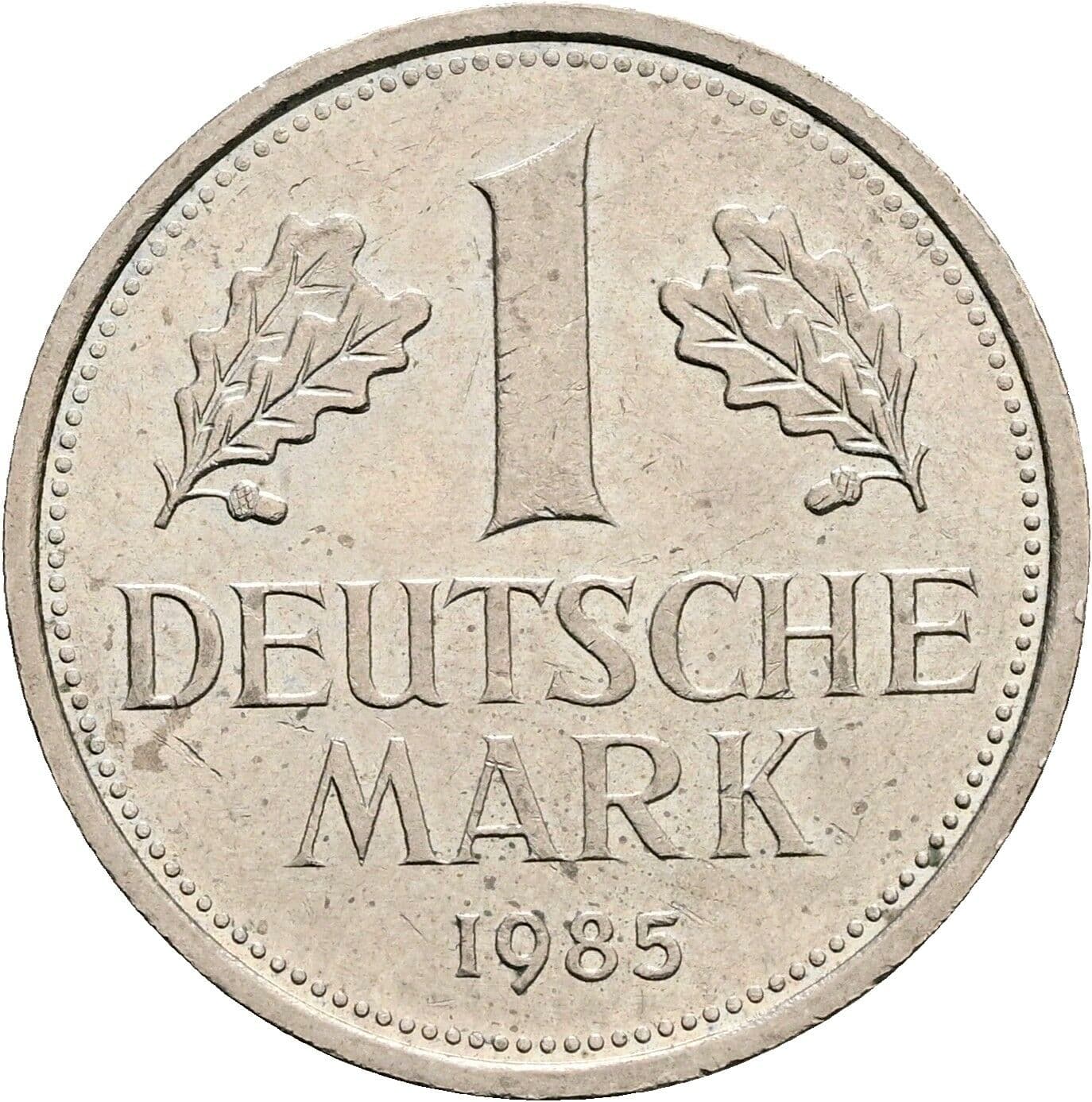 1 Deutsche Mark 1985 G – Vorderseite