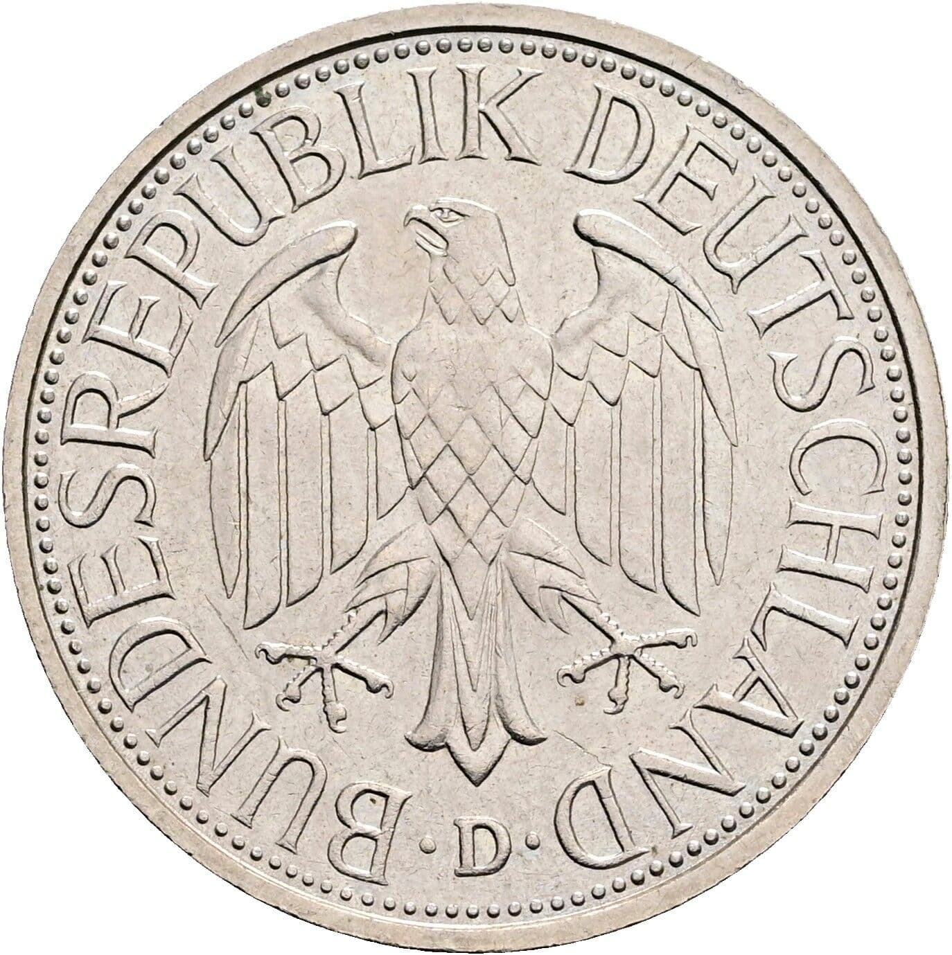 1 Deutsche Mark 1982 D – Rückseite