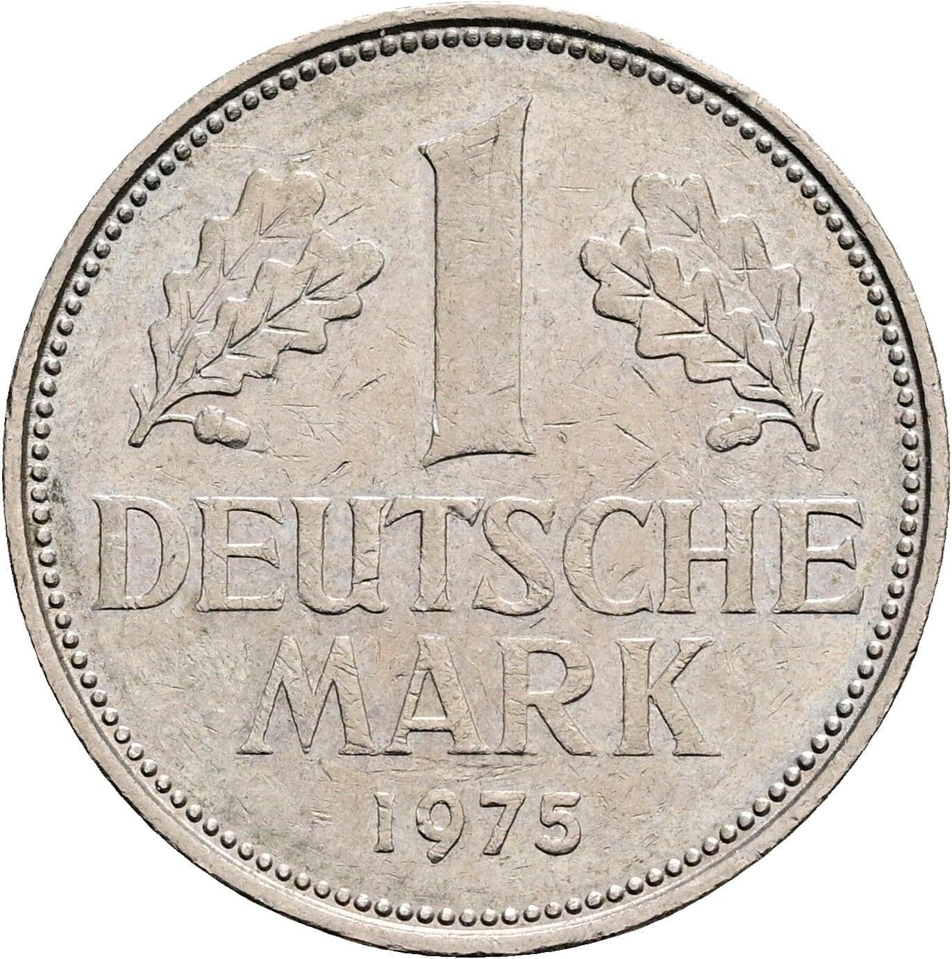 1 Deutsche Mark 1975 D – Vorderseite