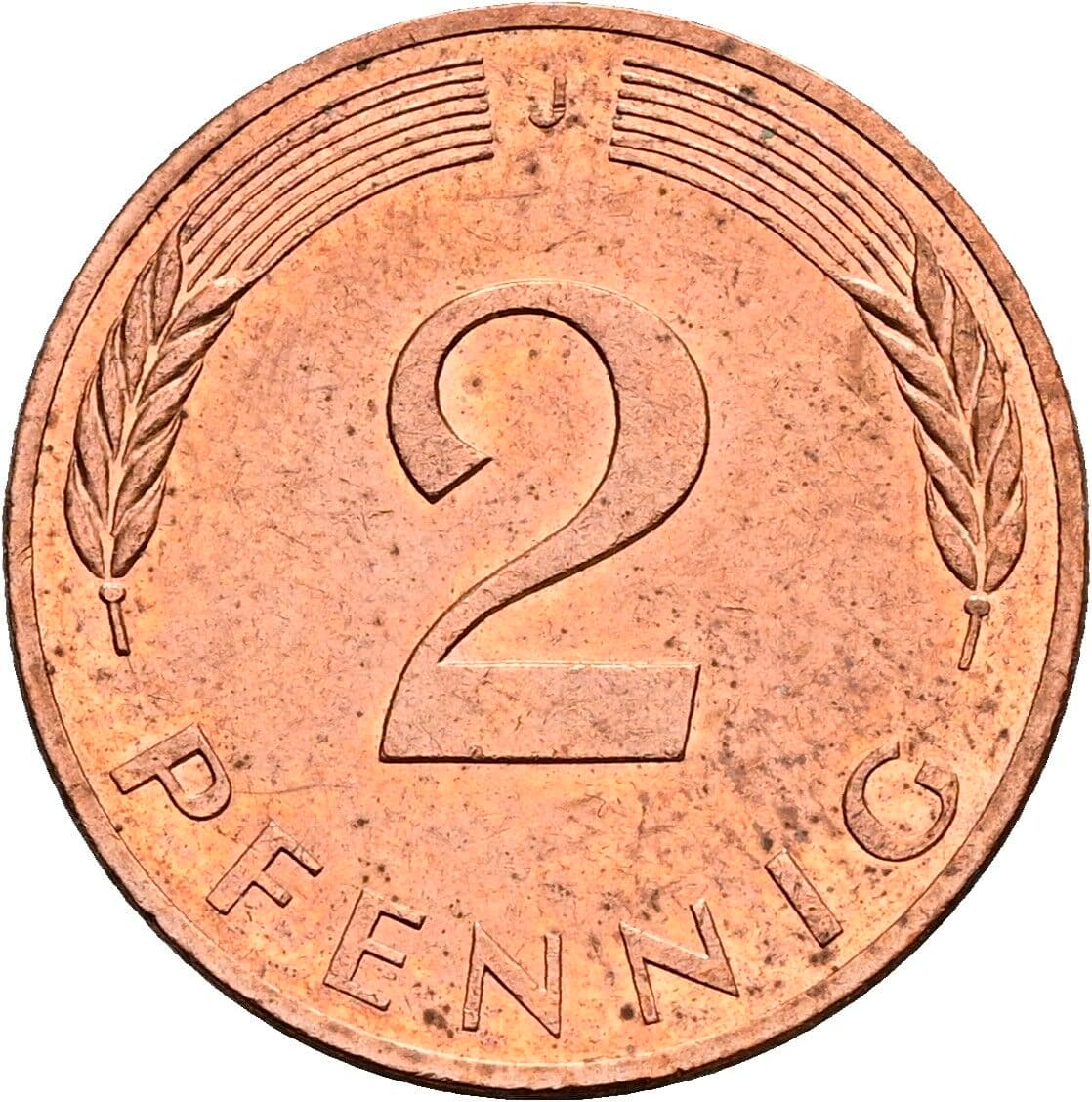 2 Pfennig 1979 J – Vorderseite