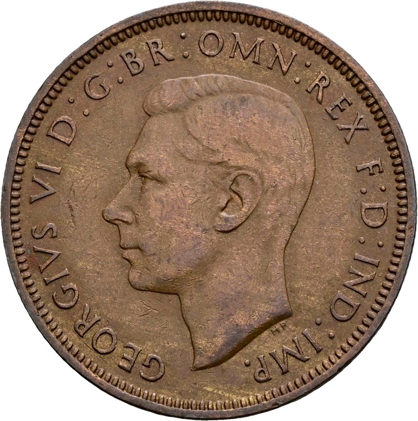 Half Penny George VI. 1936-1952 1946 – Vorderseite