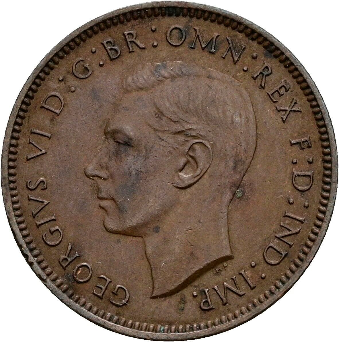 Farthing Georg VI. (1936-1952) 1941 – Vorderseite