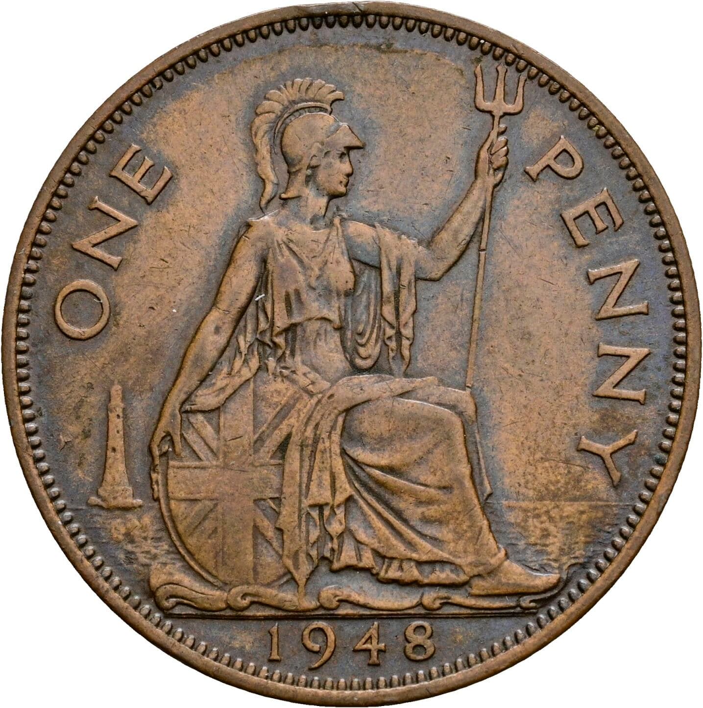 1 Penny George VI. 1936-1952 1948 – Rückseite