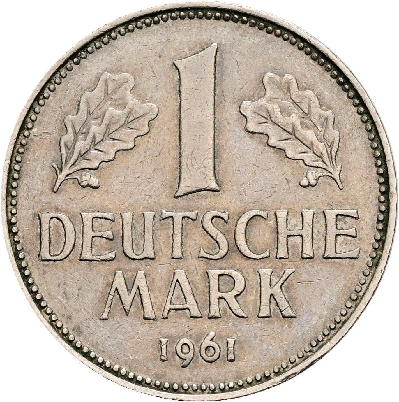 1 Deutsche Mark 1961 D – Vorderseite