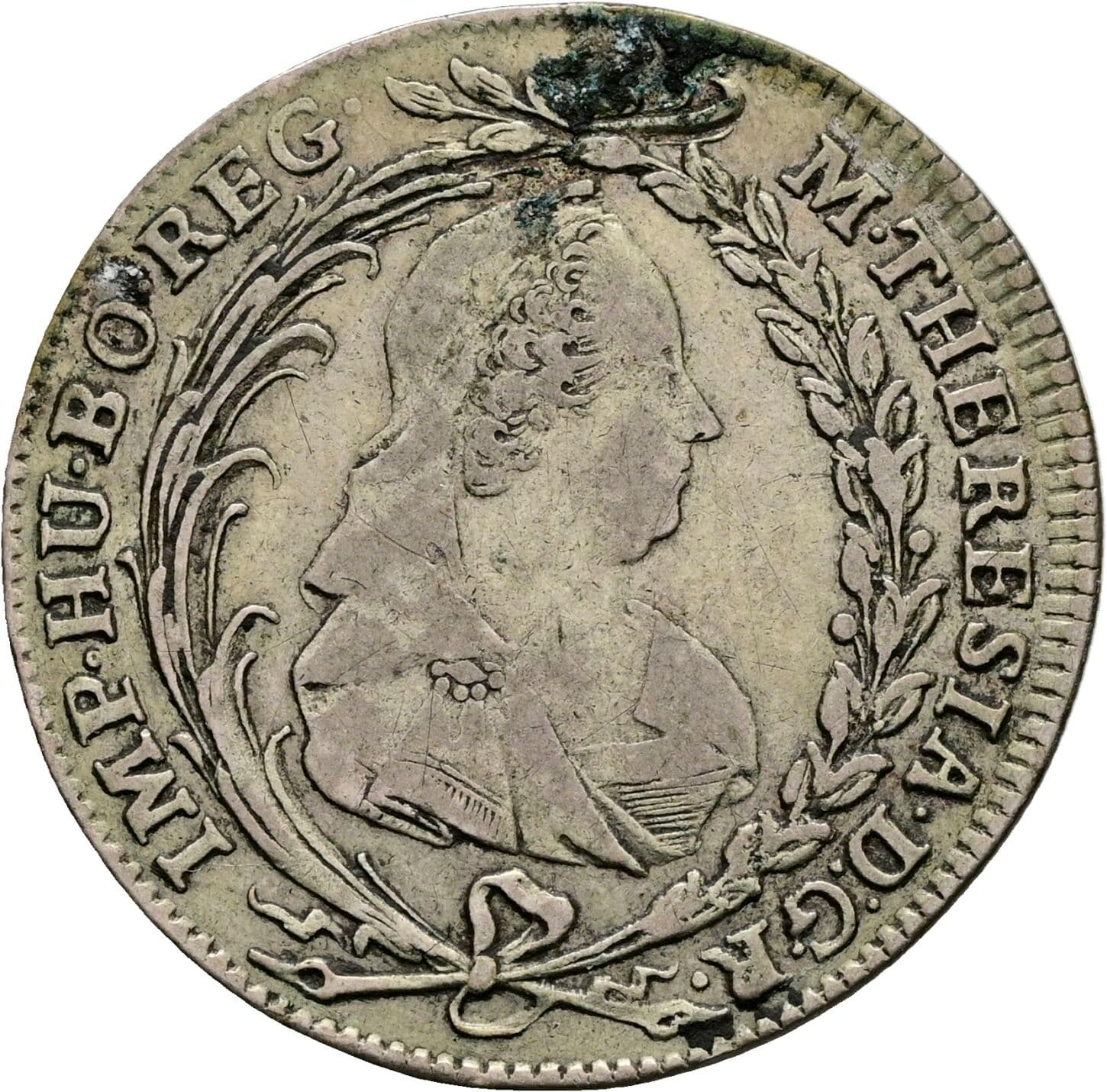 20 Kreuzer Maria Theresia 1740-1780 1773 EvS-AS, Prag – Vorderseite