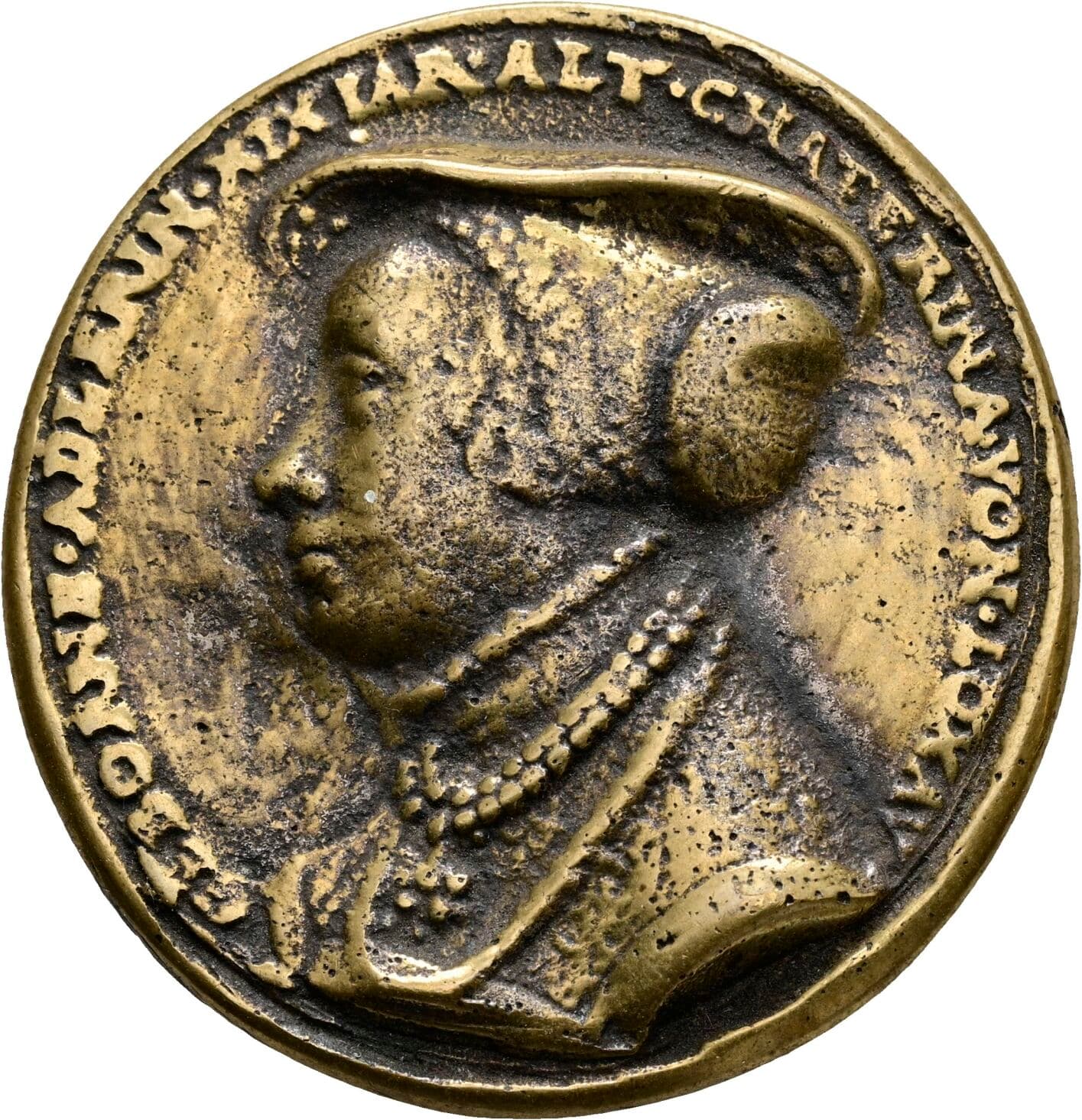 Gussmedaille einseitig