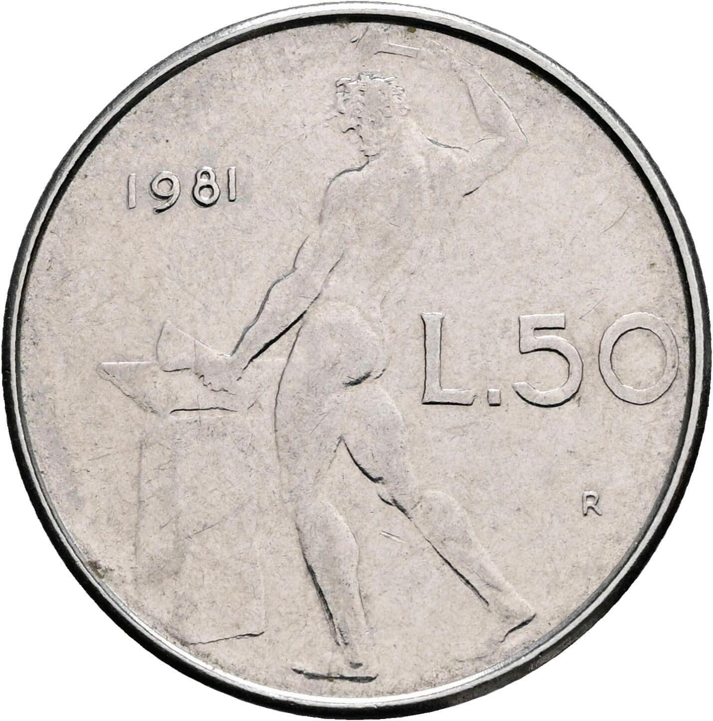 50 Lire 1981 – Vorderseite