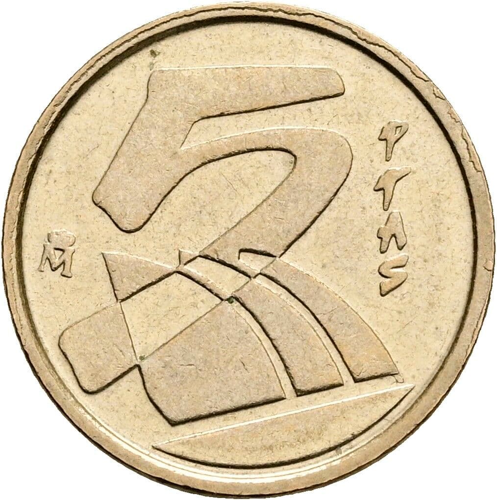 5 Pesetas Juan Carlos (1975-2014) 1992 – Vorderseite