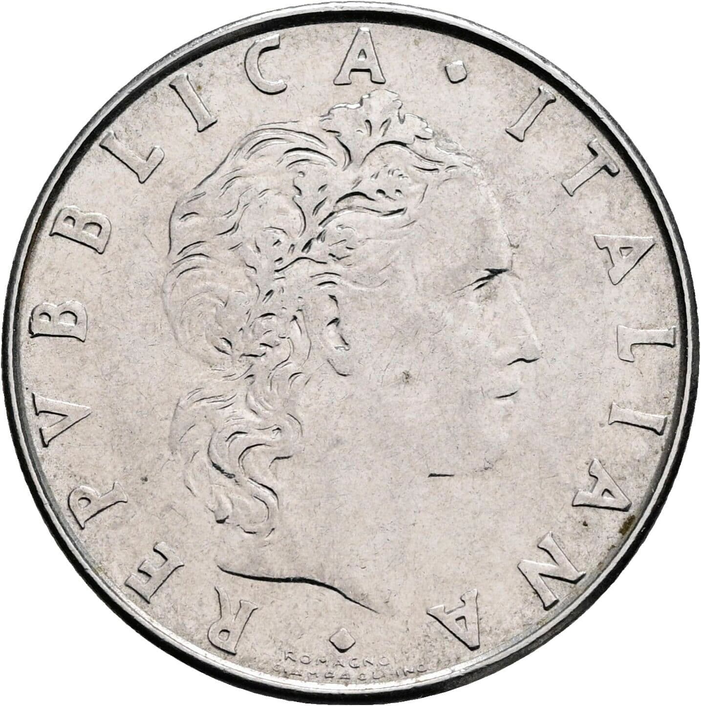 50 Lire 1981 – Rückseite