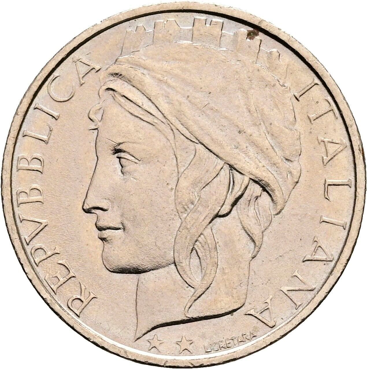 100 Lire 1993 – Vorderseite