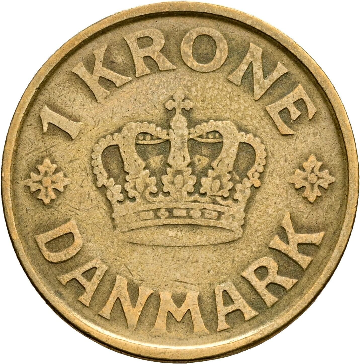 1 Krone Christian X. 1912-1947 1925 – Rückseite
