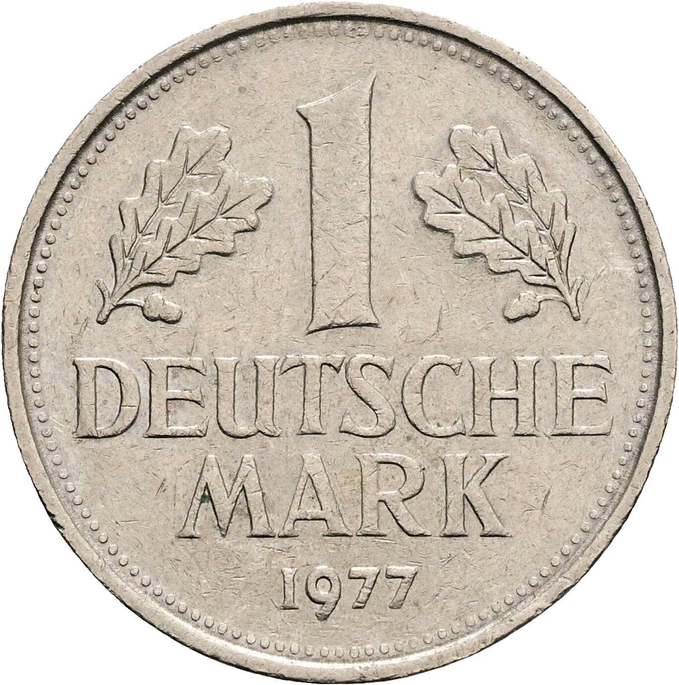 1 Deutsche Mark 1977 D – Vorderseite