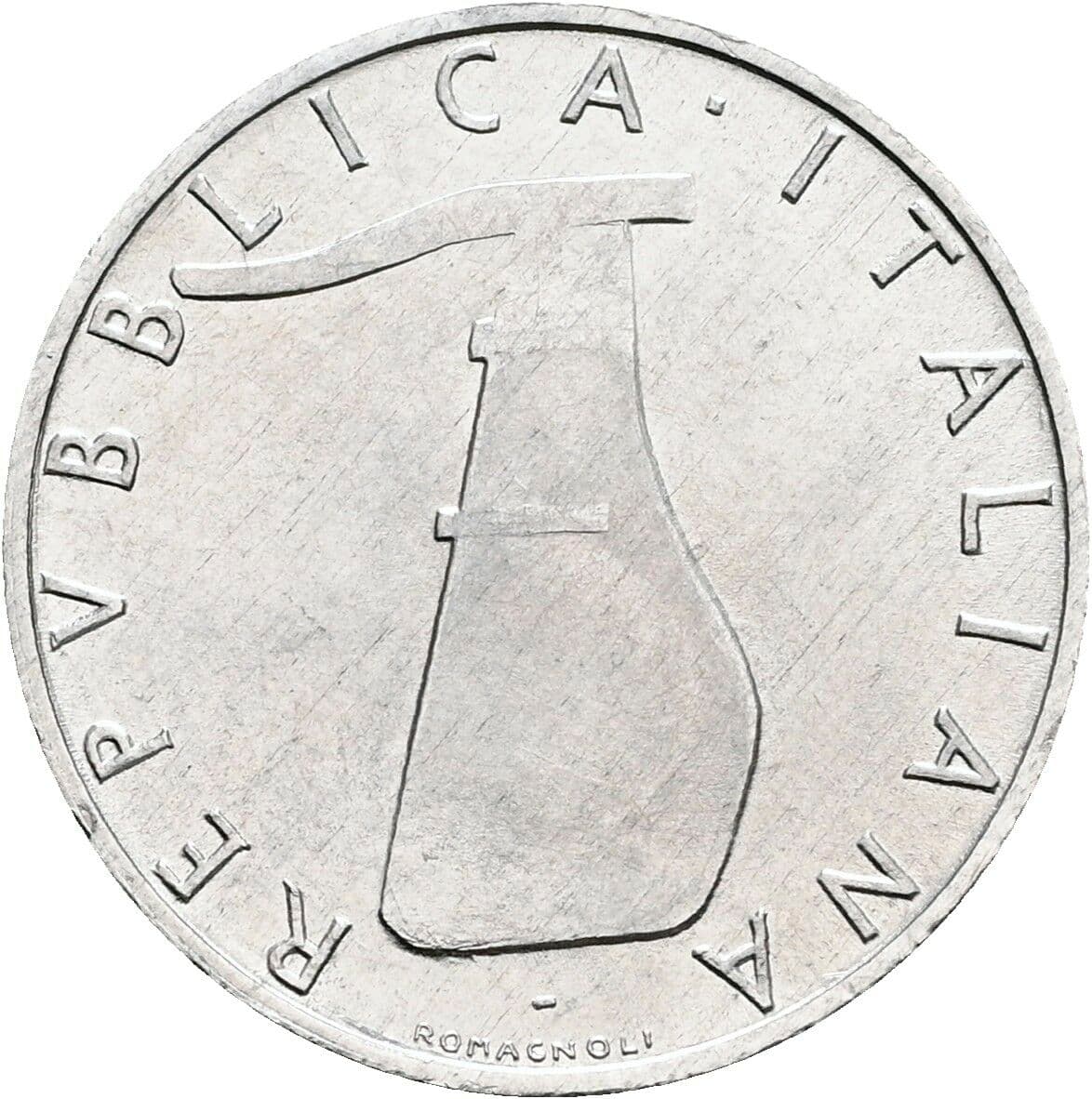 5 Lire 1978 – Rückseite