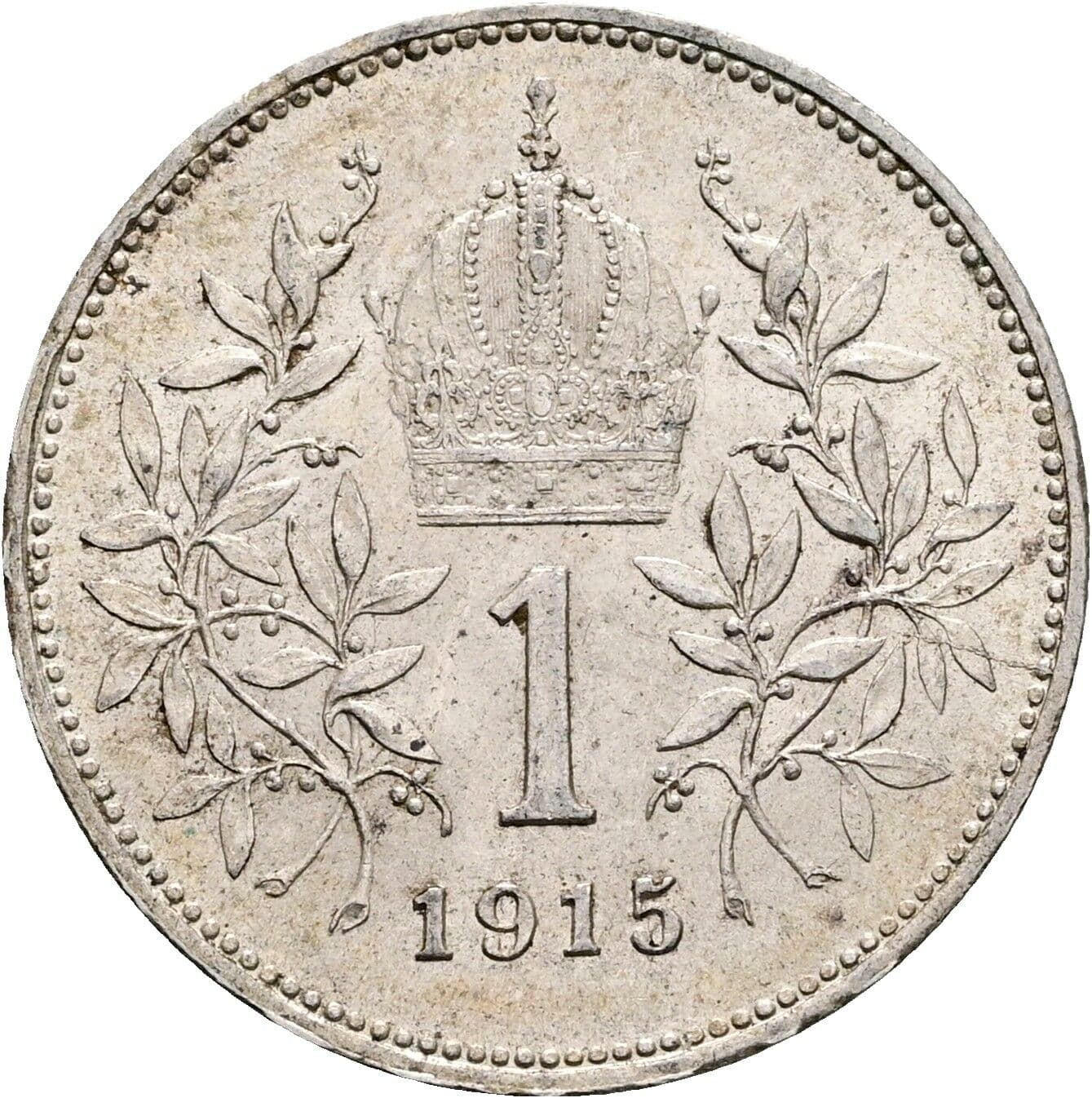 1 Krone Franz Joseph I. 1848-1916 1915 – Rückseite
