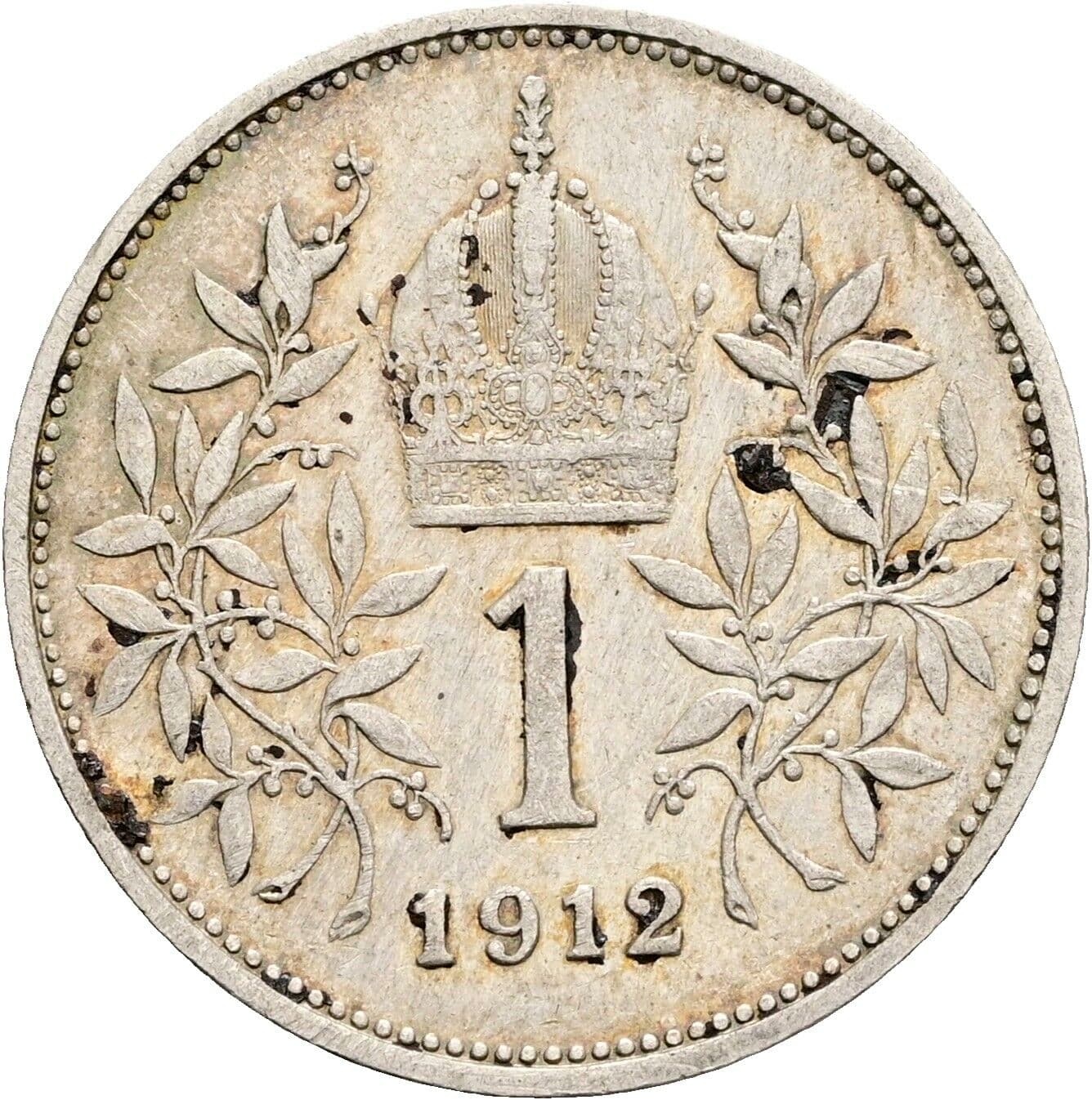 1 Krone Franz Joseph I. 1848-1916 1912 – Rückseite