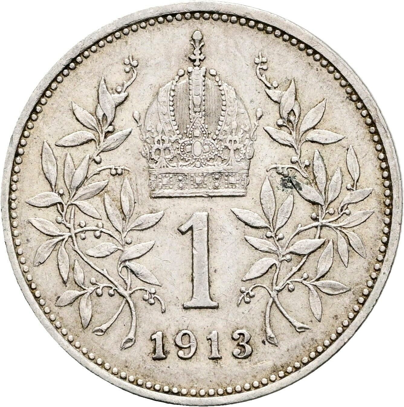 1 Krone Franz Joseph I. 1848-1916 1913 – Rückseite