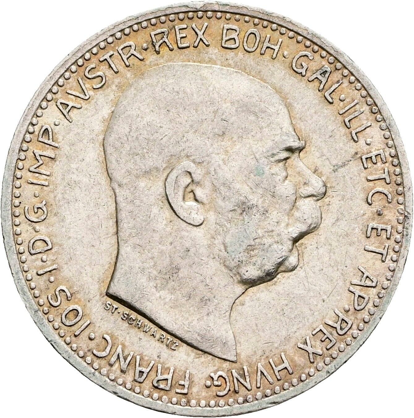 1 Krone Franz Joseph I. 1848-1916 1914 – Vorderseite