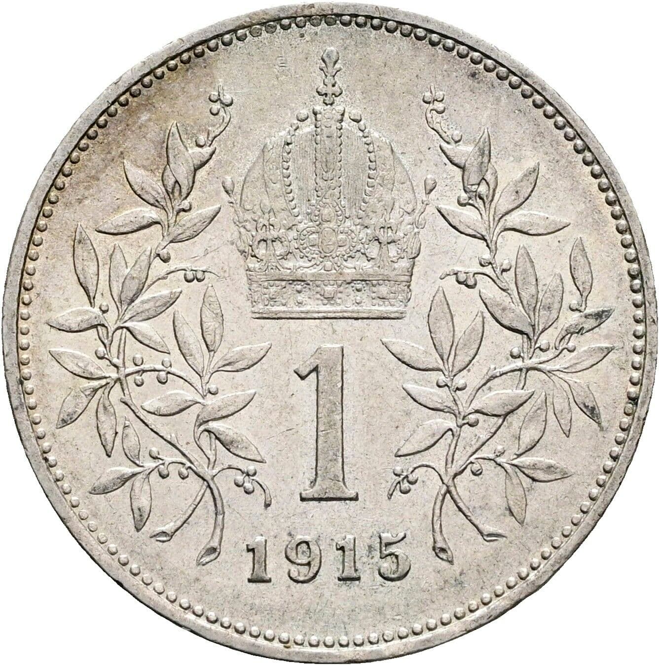 1 Krone Franz Joseph I. 1848-1916 1915 – Rückseite