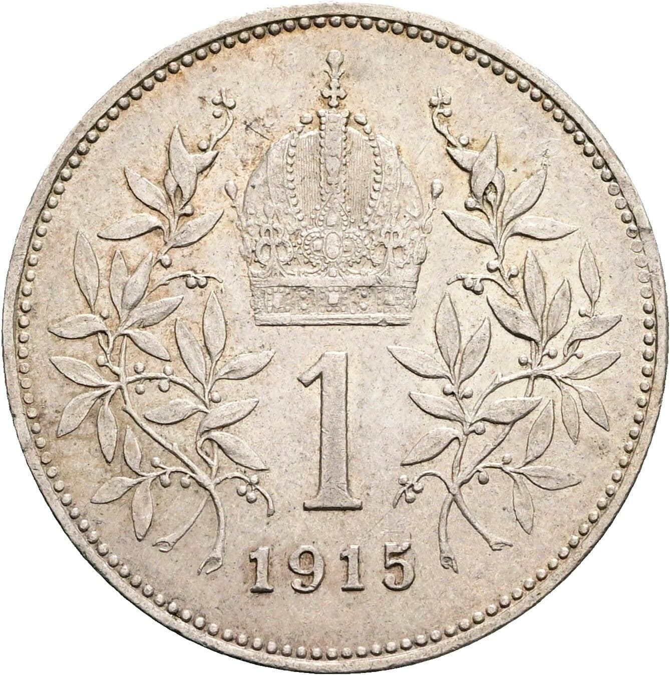 1 Krone Franz Joseph I. 1848-1916 1915 – Rückseite