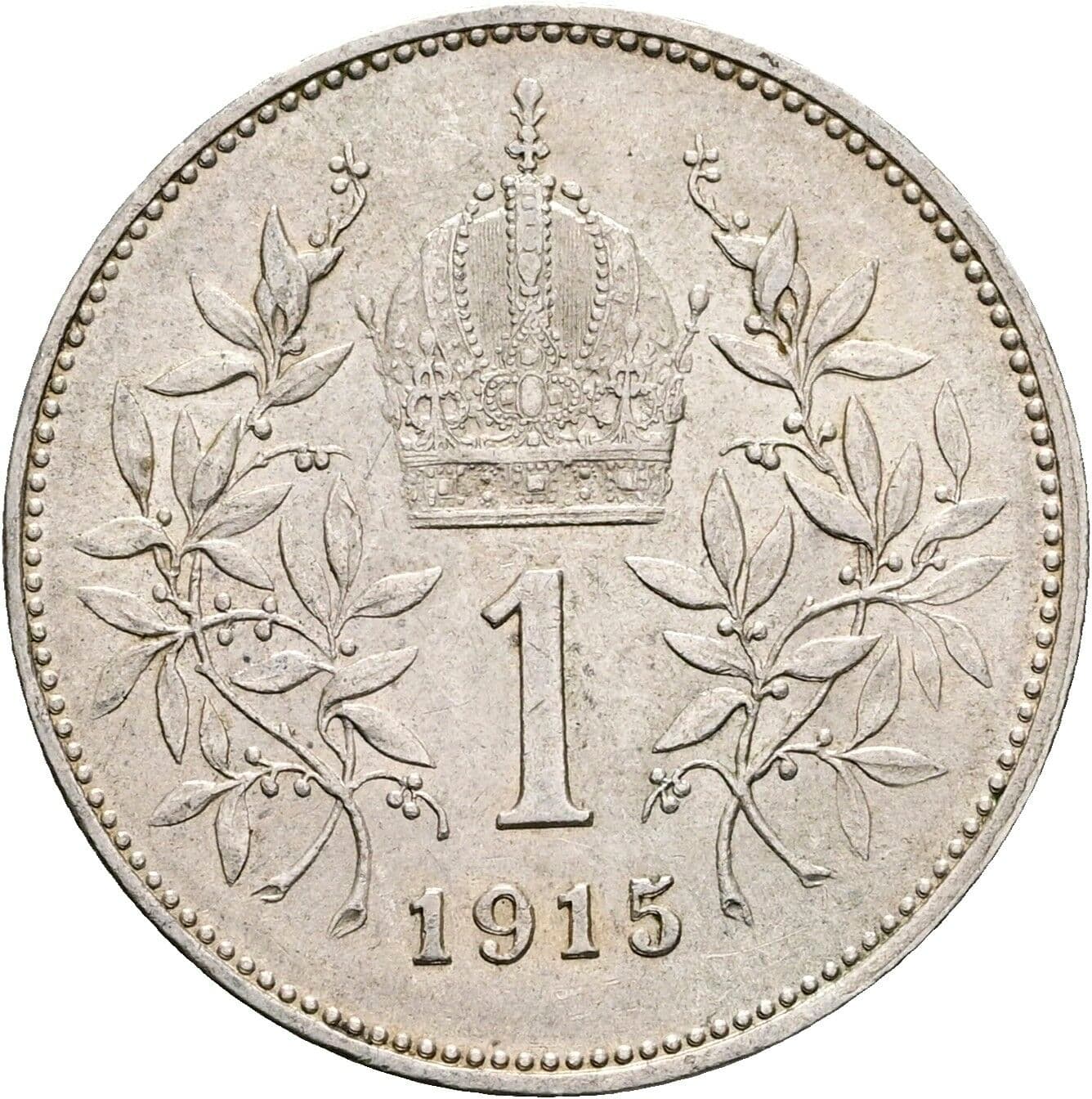 1 Krone Franz Joseph I. 1848-1916 1915 – Rückseite